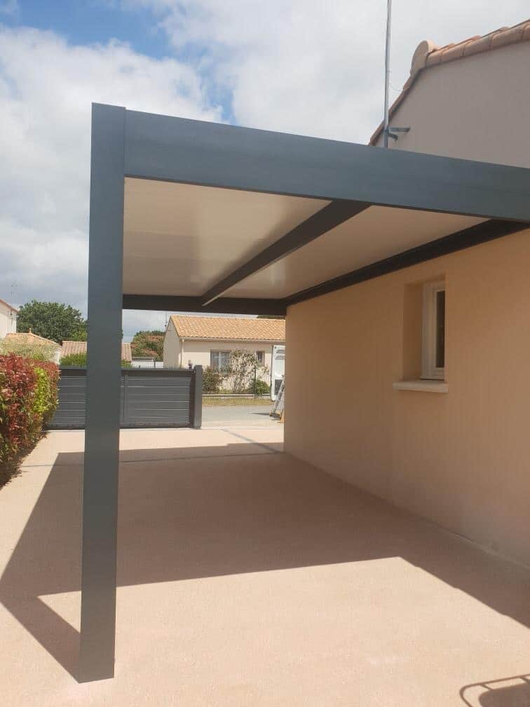 Carport plat accolé 2