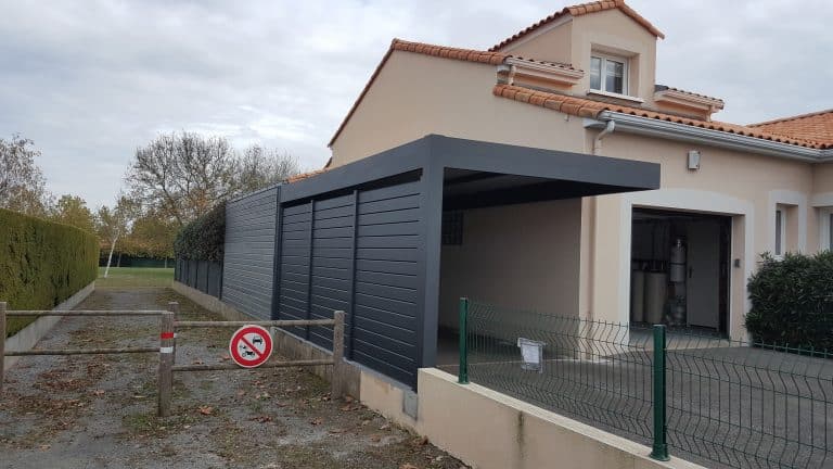 Carport plat accolé 5