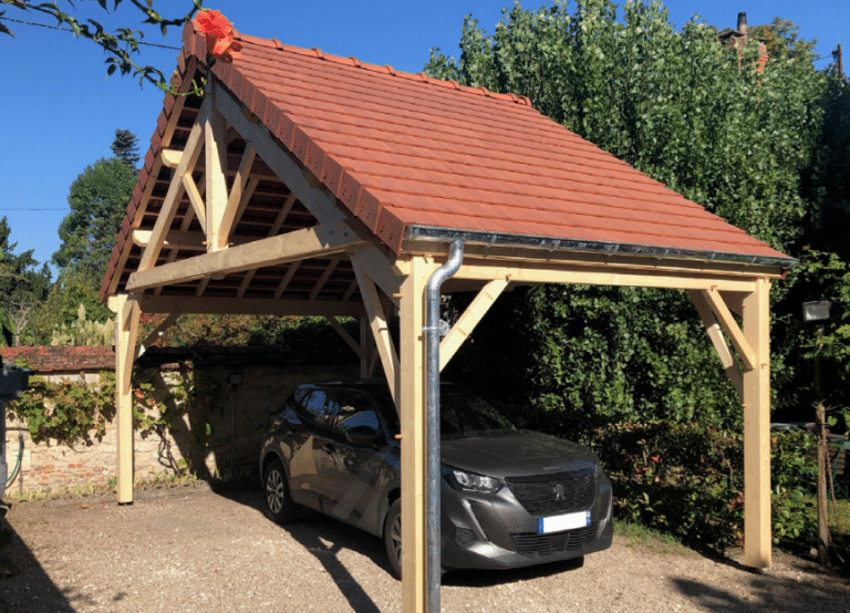 Auvent Bois 1 Véhicule