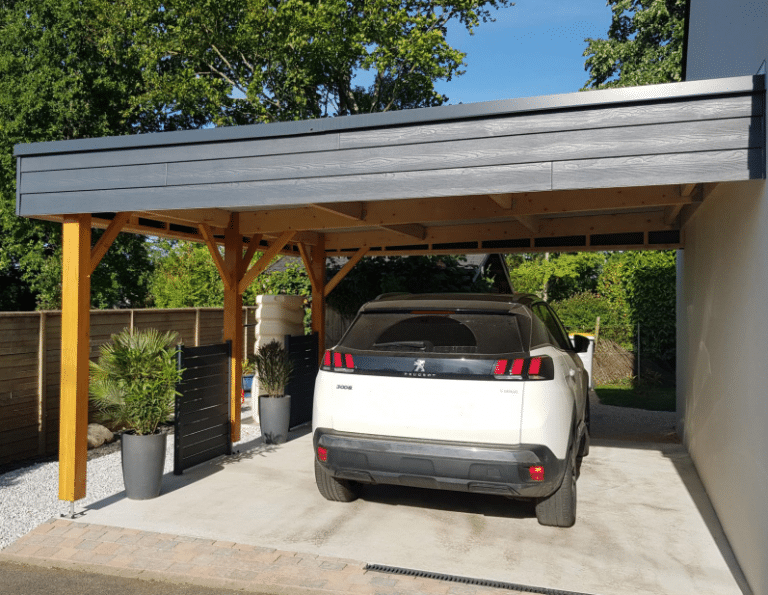 Carport bois adossé ou individuel