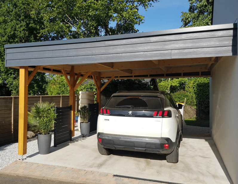 Carport bois adossé ou individuel