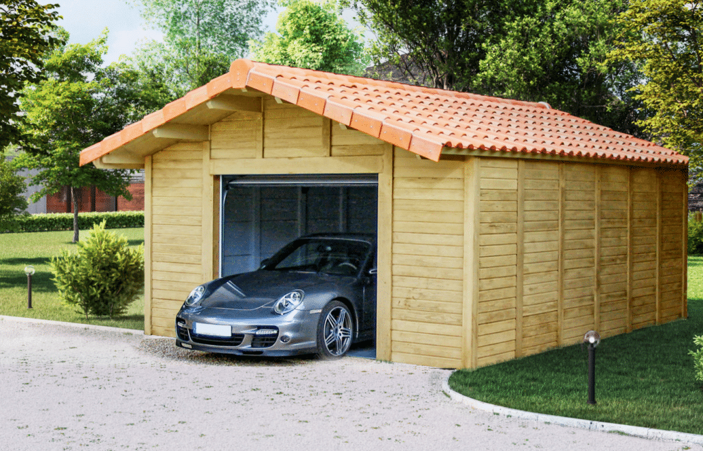 Garage Béton Aspect Bois 1 Voiture