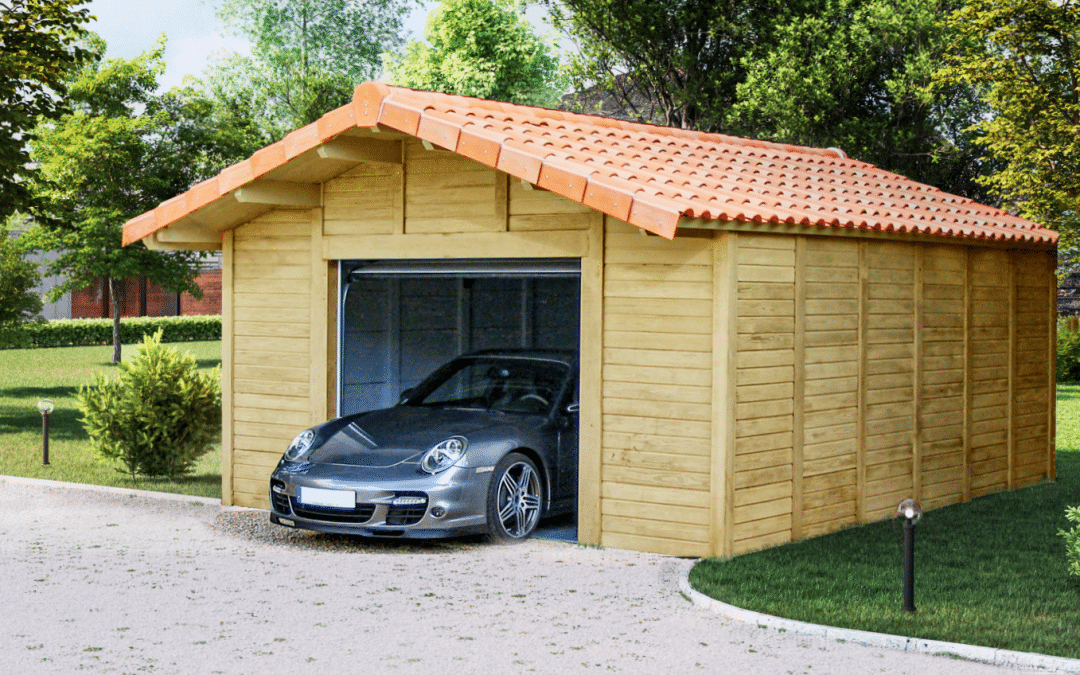 Garage Béton Aspect Bois 1 Voiture