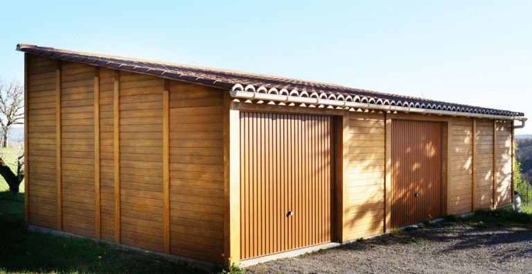 Garage Béton Aspect Bois 2 Voitures