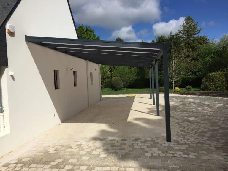 carport adossé 1 pente 1